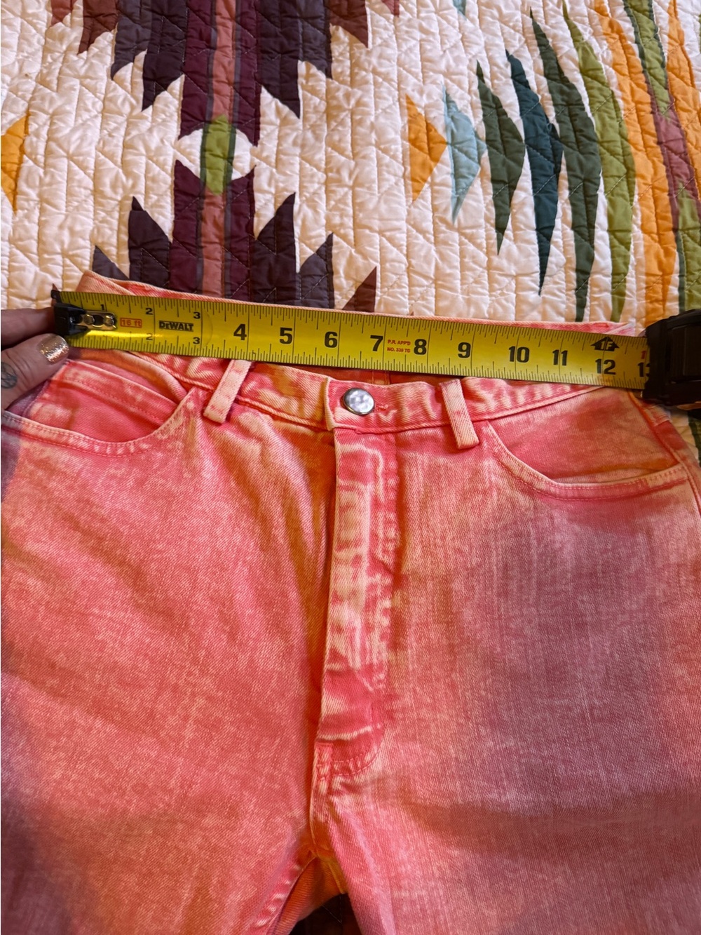 Rachel Comey Coral Pink Acid Wash jeans - Picture 3 of 6